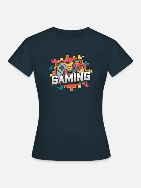 Gaming - Controller - Frauen T-Shirt - Navy