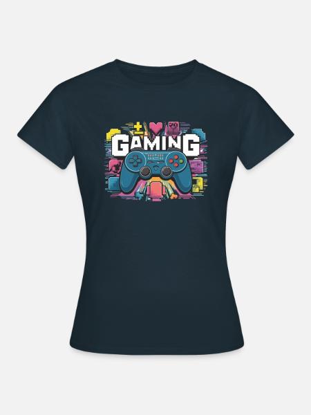 Gaming - Controller - Frauen T-Shirt - Navy