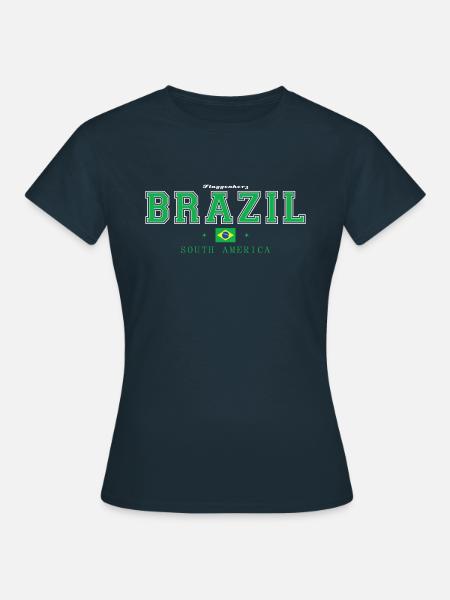 Brazil - Frauen T-Shirt - Navy