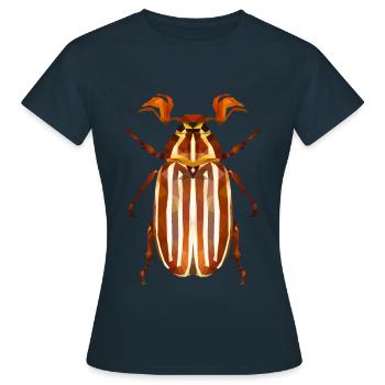 Coléoptère de la pastèque - T-shirt Femme - marine - Devant - AI Model Female 172 dark (172cm)