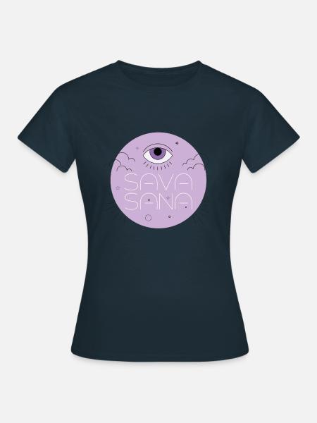 ICI POUR LA SAVASANA - T-shirt Femme - marine