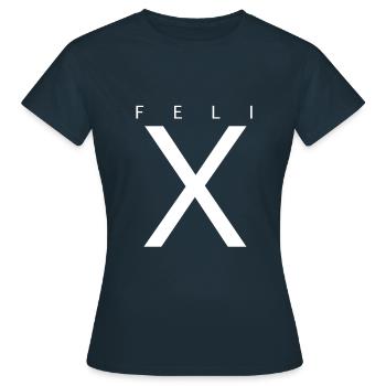 Felix - Frauen T-Shirt - Navy - Vorne - AI Model Female 172 dark (172cm)