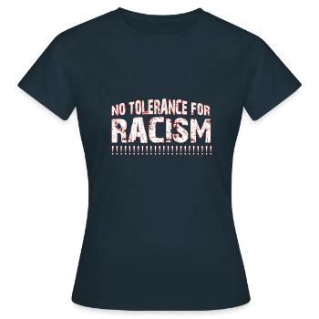 Antifa - T-shirt Femme - marine - Devant - AI Model Female 172 dark (172cm)