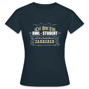 BWL - Frauen T-Shirt - Navy - Vorne - AI Model Female 172 dark (172cm)