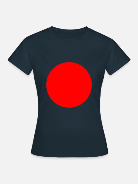 roter Kreis - Frauen T-Shirt - Navy