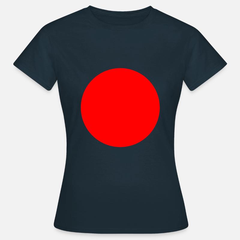roter Kreis - Frauen T-Shirt - Navy