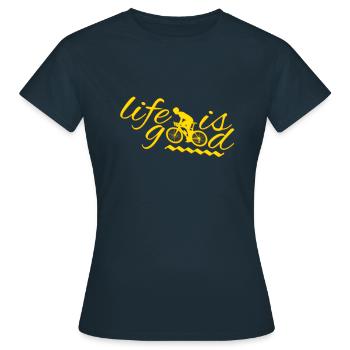Faire du vélo - T-shirt Femme - marine - Devant - AI Model Female 172 dark (172cm)