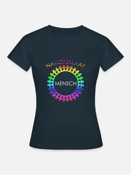 gegen Nazis - Frauen T-Shirt - Navy