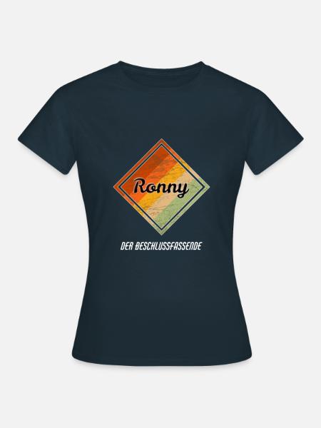 Ronny Namensbedeutung - Frauen T-Shirt - Navy