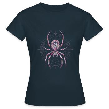 Araignée - T-shirt Femme - marine - Devant - AI Model Female 172 dark (172cm)