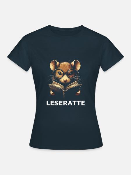 Leseratte - Frauen T-Shirt - Navy