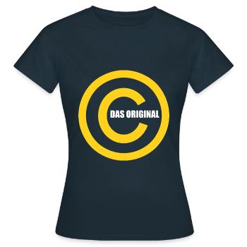 the original - Women's T-Shirt - navy - Front - AI Model Female 172 dark (172cm)