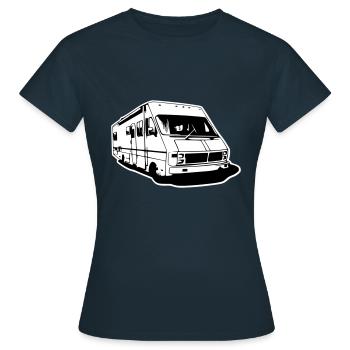 Fleetwood - mobile home - T-shirt Femme - marine - Devant - AI Model Female 172 dark (172cm)