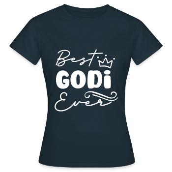 Wöd Godi beste Godi Taufpatin Österreich Taufe - Frauen T-Shirt - Navy - Vorne - AI Model Female 172 dark (172cm)