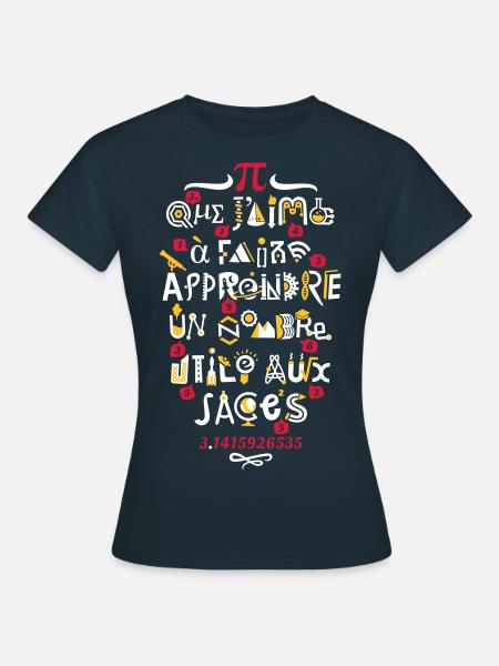 Pi 314 - T-shirt Femme - marine