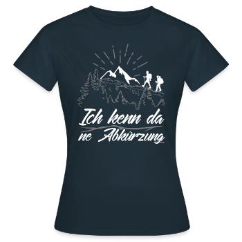 ICH KENN DA NE ABKÜZUNG - Wandershirt - Frauen T-Shirt - Navy - Vorne - AI Model Female 172 dark (172cm)