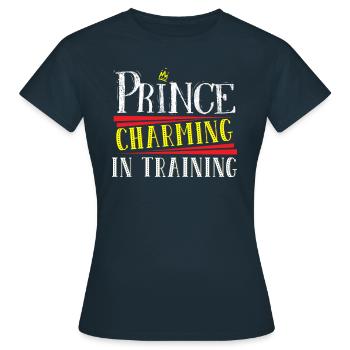 Prince charmant dans la formation Crown King - T-shirt Femme - marine - Devant - AI Model Female 172 dark (172cm)