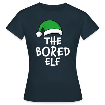 Der gelangweilte Elf - Frauen T-Shirt - Navy - Vorne - AI Model Female 172 dark (172cm)