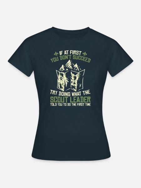 Pfadfinder Witzig - Frauen T-Shirt - Navy