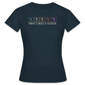 Éléments Pathfinder - T-shirt Femme - marine - Devant - AI Model Female 172 dark (172cm)