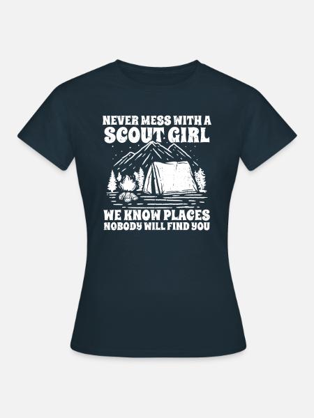 Pfadfinder - Dame-T-shirt - marineblå