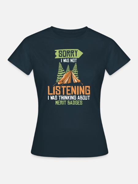 Pfadfinder Abzeichen - Frauen T-Shirt - Navy