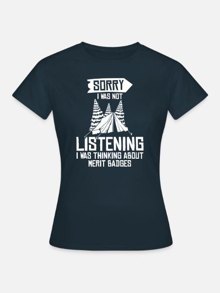 Pfadfinder Abzeichen - Frauen T-Shirt - Navy