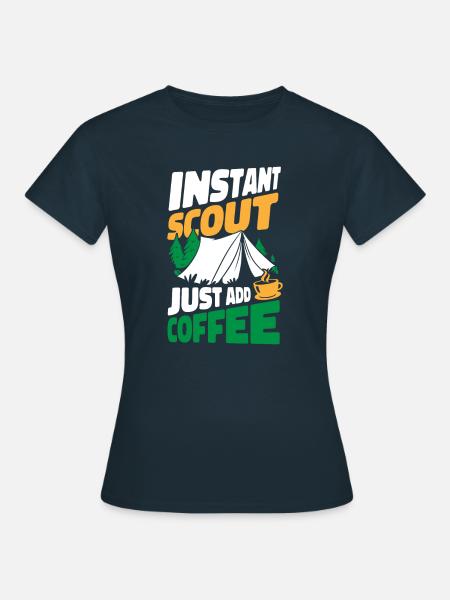 Pfadfinder Koffein - Frauen T-Shirt - Navy