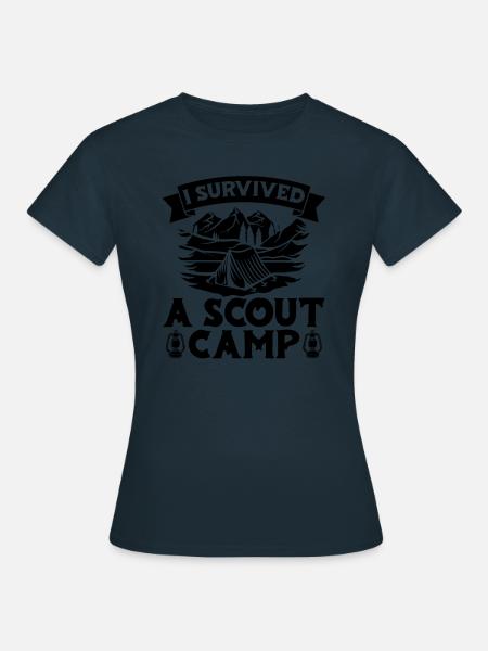 Pfadfinder Lustig - Frauen T-Shirt - Navy