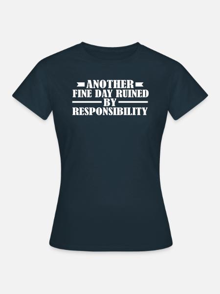 Humour noir - T-shirt Femme - marine