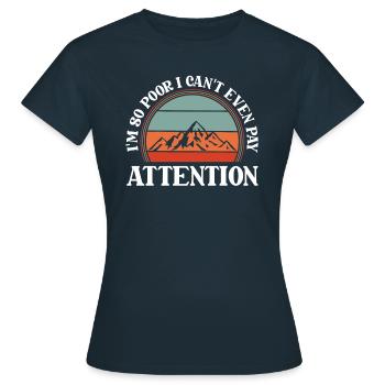 Schwarzer Humor - Frauen T-Shirt - Navy - Vorne - AI Model Female 172 dark (172cm)