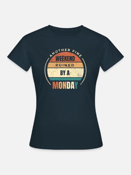 Musta huumori - Naisten t-paita - laivasto sininen