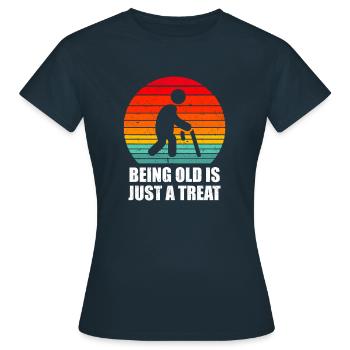 Humour noir - T-shirt Femme - marine - Devant - AI Model Female 172 dark (172cm)