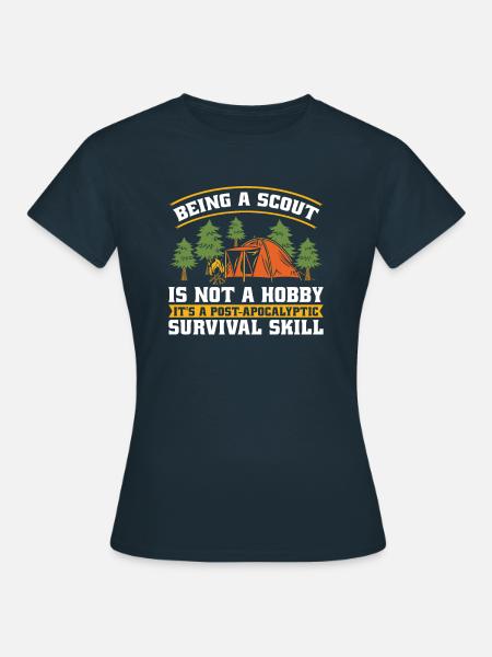 Pfadfinder Überleben - Frauen T-Shirt - Navy