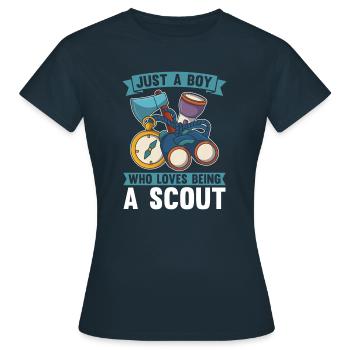 Boy Scout Boy - Women's T-Shirt - navy - Front - AI Model Female 172 dark (172cm)