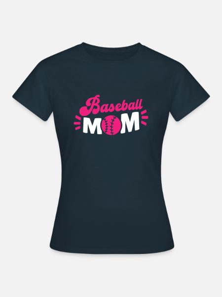 Baseball Mutter Baseball Mom - Frauen T-Shirt - Navy