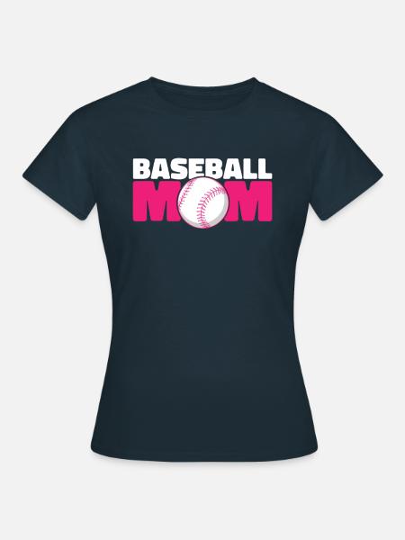Baseball Mutter Baseball Mom - Frauen T-Shirt - Navy
