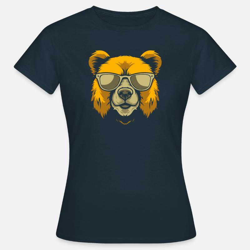 Orso Orso bruno - Maglietta da donna - navy