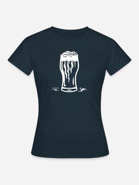 Bier Bierliebhaber - Frauen T-Shirt - Navy