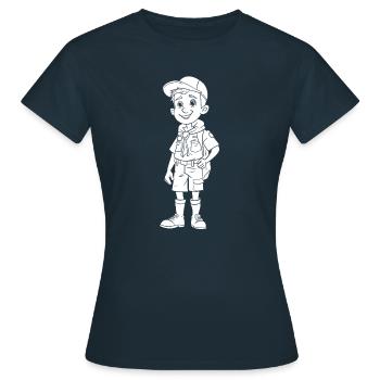 Boy Scout Boy - Women's T-Shirt - navy - Front - AI Model Female 172 dark (172cm)
