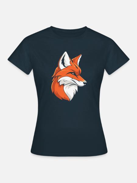 Renard Cool - T-shirt Femme - marine