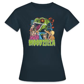 Caméléon Caméléon Drôle - T-shirt Femme - marine - Devant - AI Model Female 172 dark (172cm)