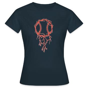 Baseball Thunder - Women's T-Shirt - navy - Front - AI Model Female 172 dark (172cm)