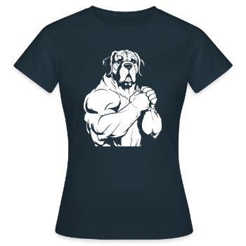 Bernhardiner - Frauen T-Shirt - Navy - Vorne - AI Model Female 172 dark (172cm)