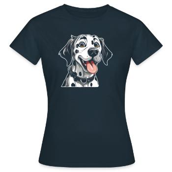 Dalmatian - Women's T-Shirt - navy - Front - AI Model Female 172 dark (172cm)