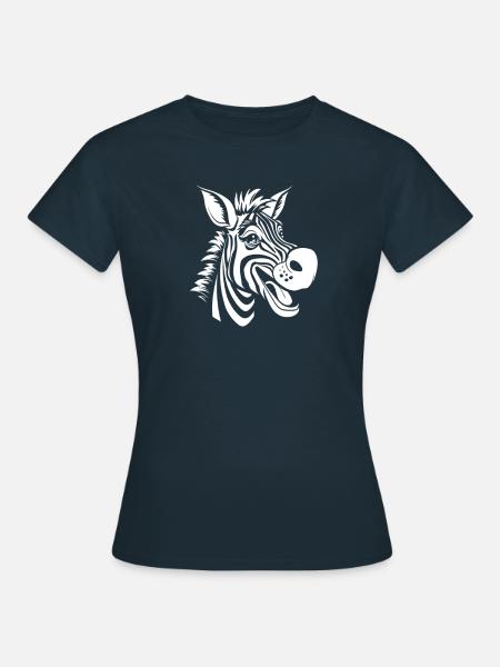 Zebra - Frauen T-Shirt - Navy