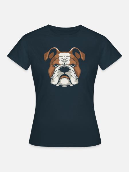 Bulldogge - Frauen T-Shirt - Navy