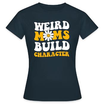 Mom Mom - Women's T-Shirt - navy - Front - AI Model Female 172 dark (172cm)