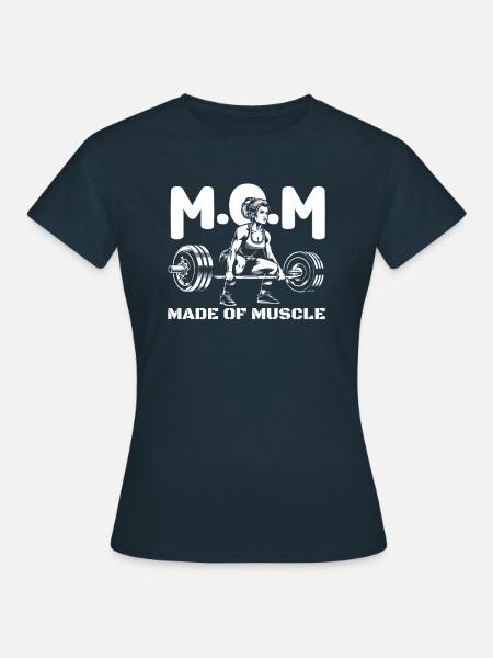 Weightlifting Weightlifting Mom - Women's T-Shirt - navy