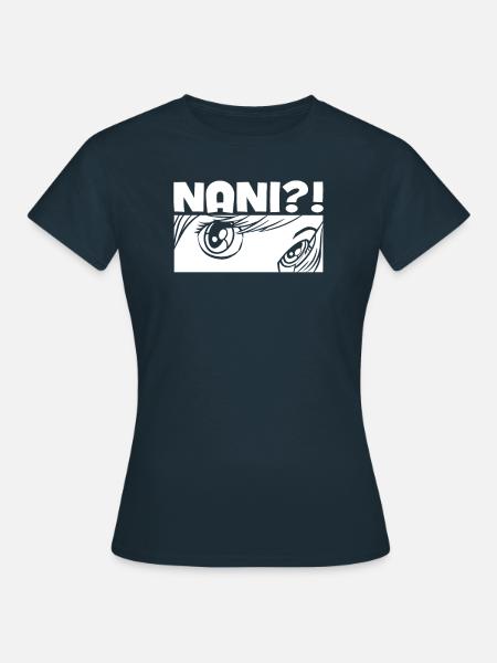 Anime Manga Nani Anime - Dame-T-shirt - marineblå